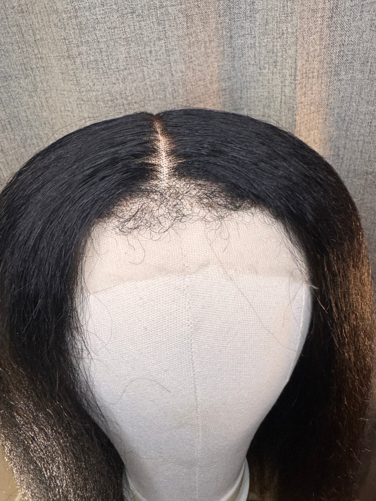 Kinky Straight Wig — 4C Hairline