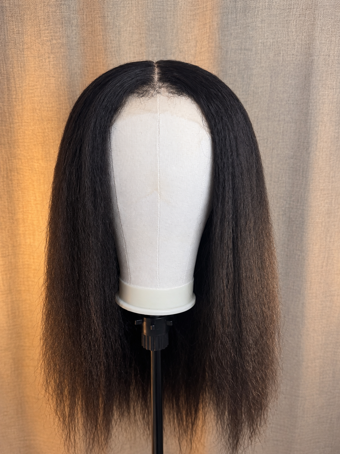 Kinky Straight Wig — 4C Hairline