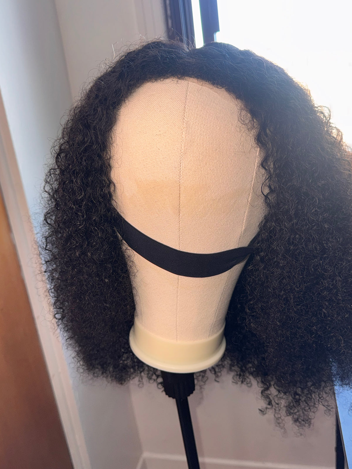 Afro Kinky Curly Wig 200% Density Glueless HD Lace Wig with Kinky Edges